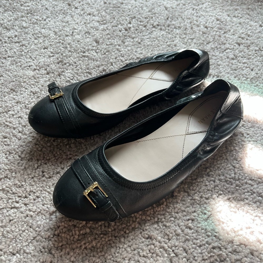 Cole Haan Black Ballet Flats